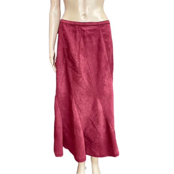 Napa Valley Micro Suede Mermaid Tail Maxi Skirt Size 16 - Picture 1 of 4